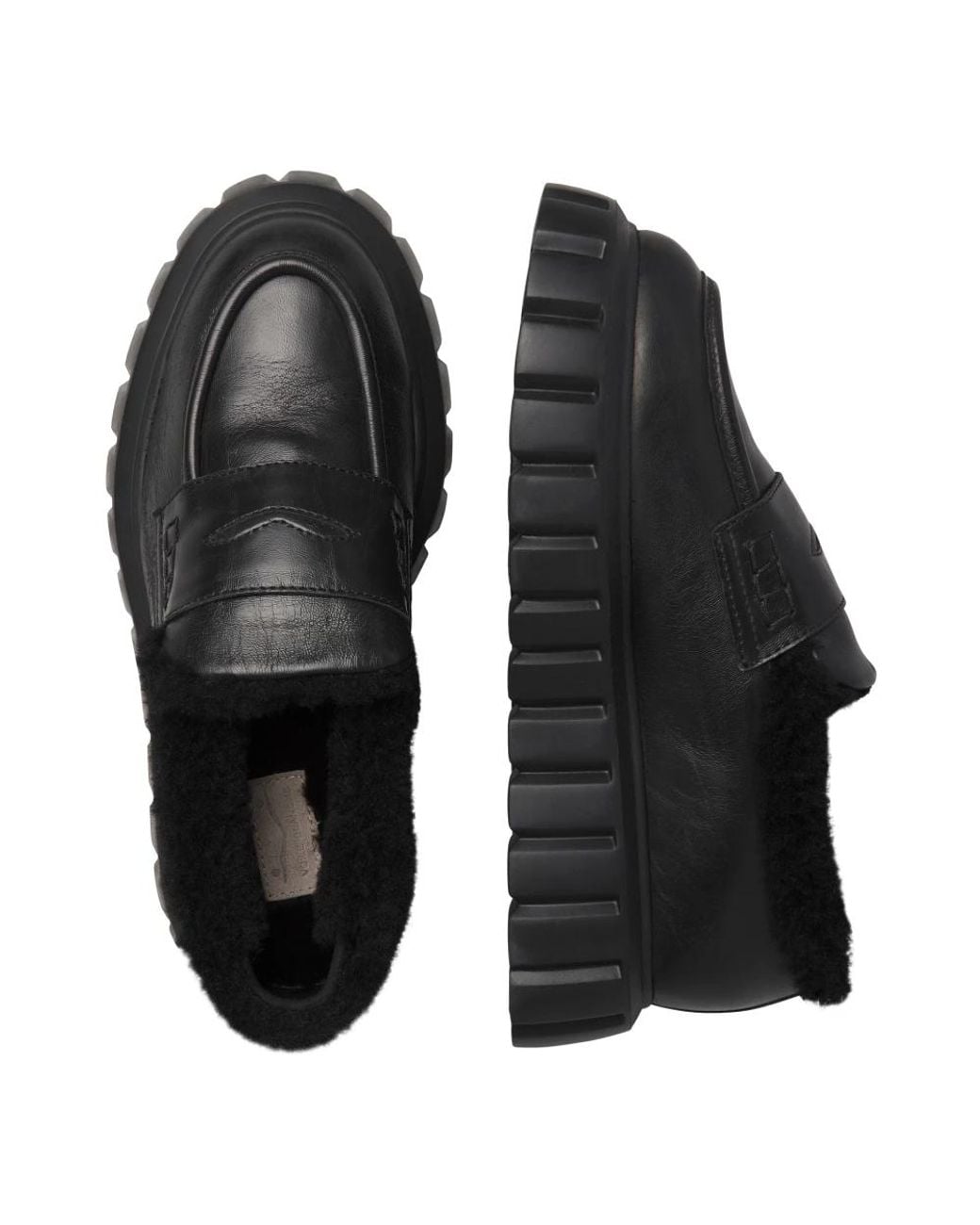 Voile Blanche Black Loafers