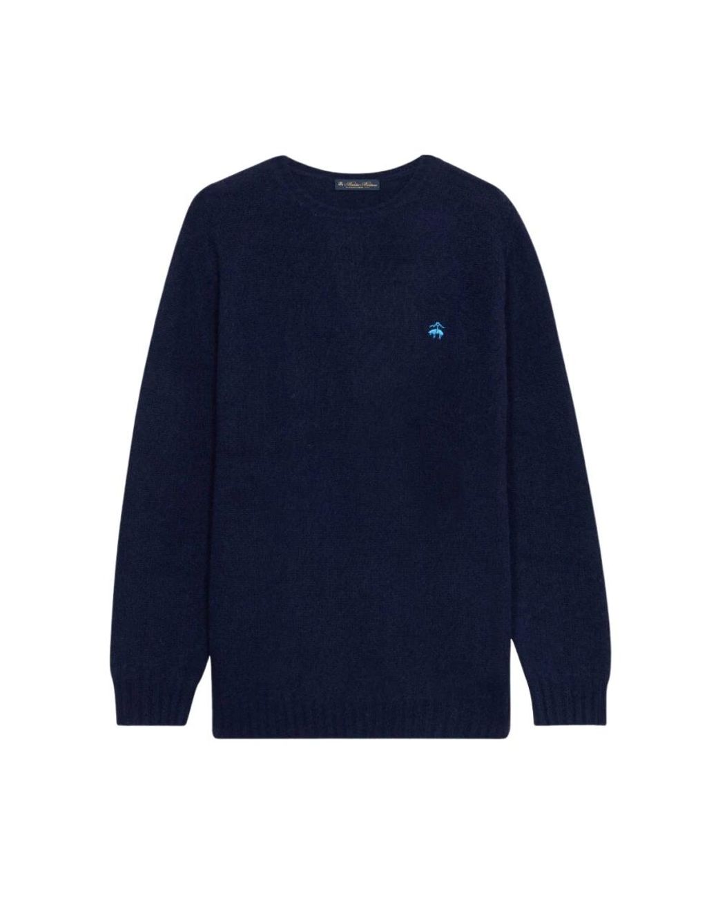 Brooks Brothers Blue Round-Neck Knitwear for men