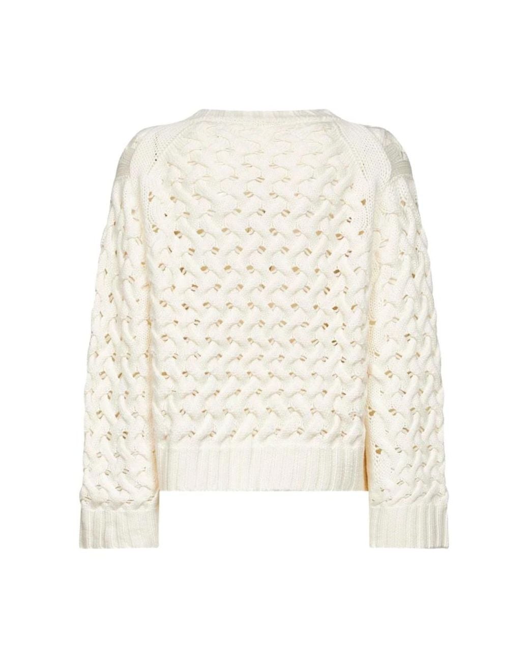 P.A.R.O.S.H. White Round-Neck Knitwear