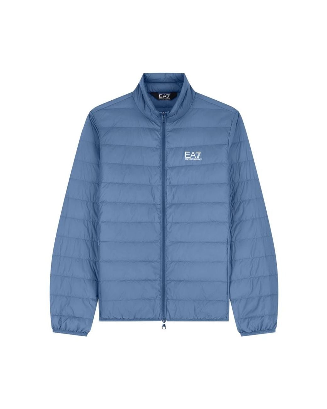 EA7 Blue Down Jackets for men