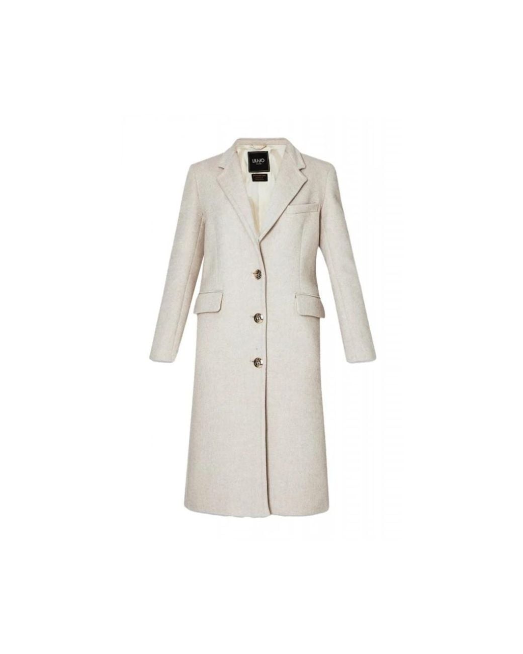 Liu Jo White Single-Breasted Coats