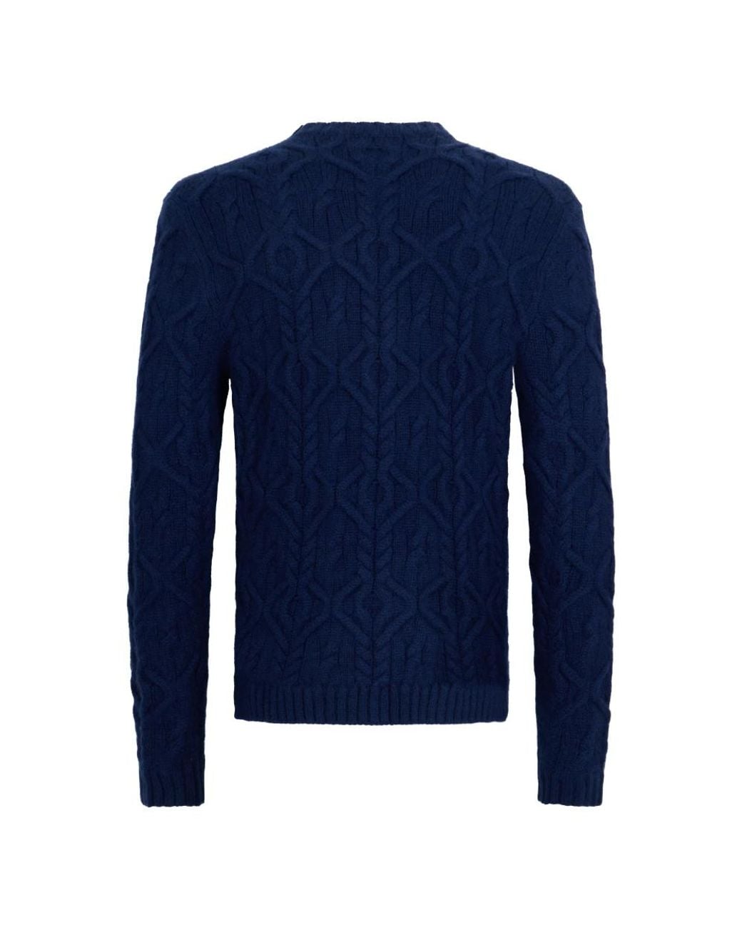 Malo Blue Round-Neck Knitwear for men