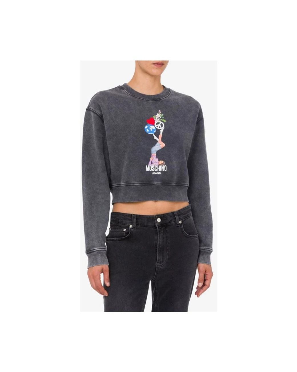 Moschino Blue Sweatshirts