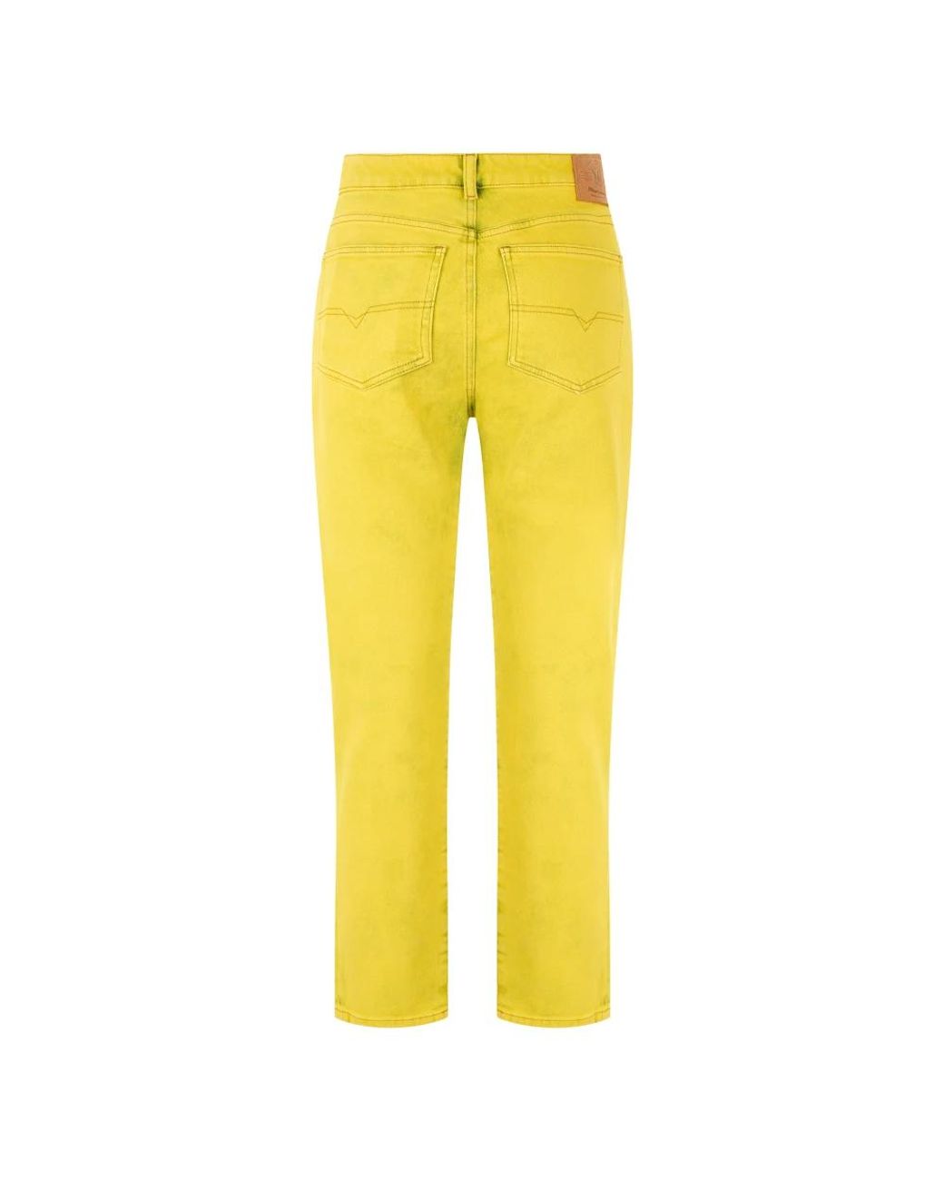 DIESEL Yellow Straight Fit Jeans
