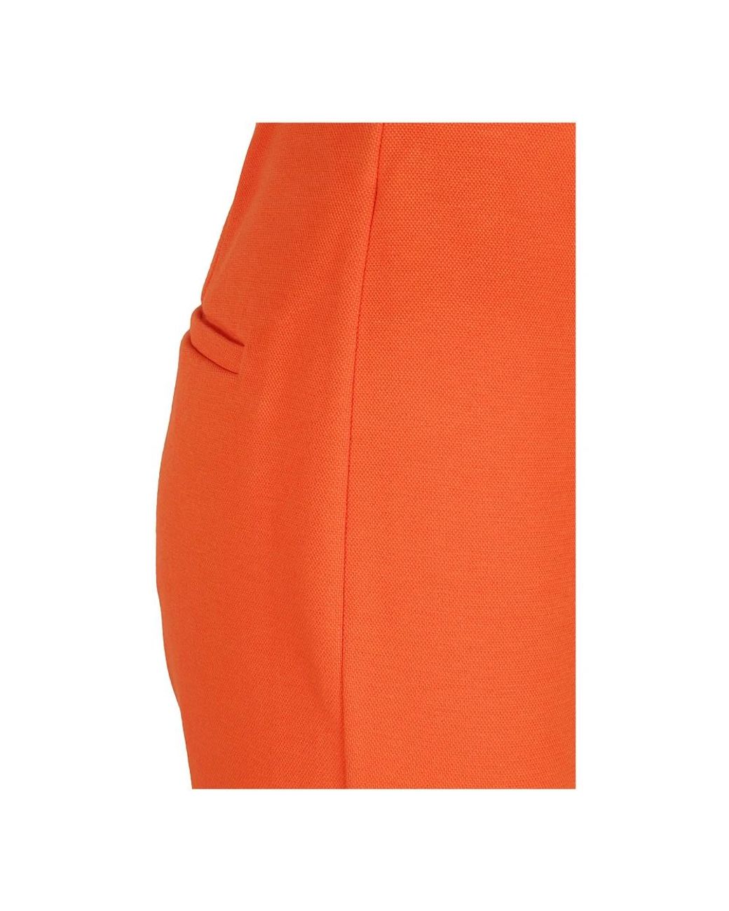 Sportmax Red Cropped Trousers
