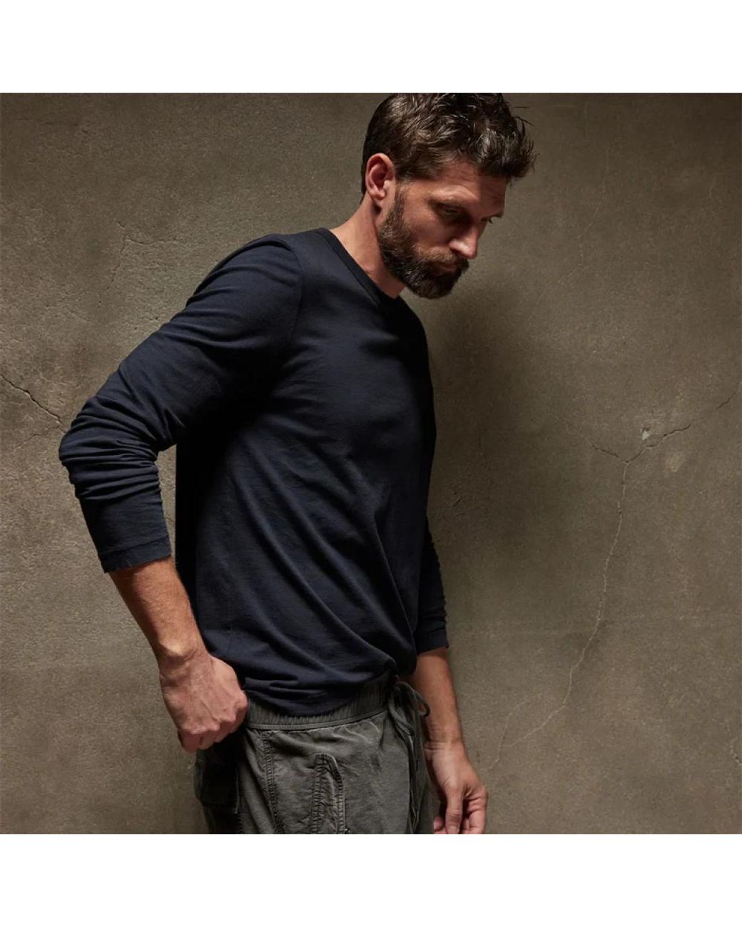 James Perse Blue Long Sleeve T-Shirts for men