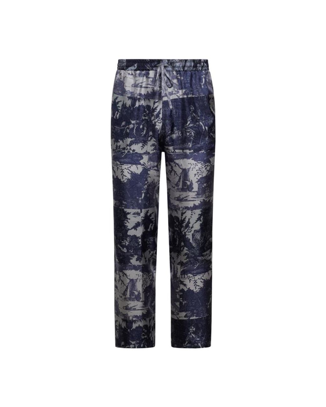 Pierre Louis Mascia Blue Straight Trousers