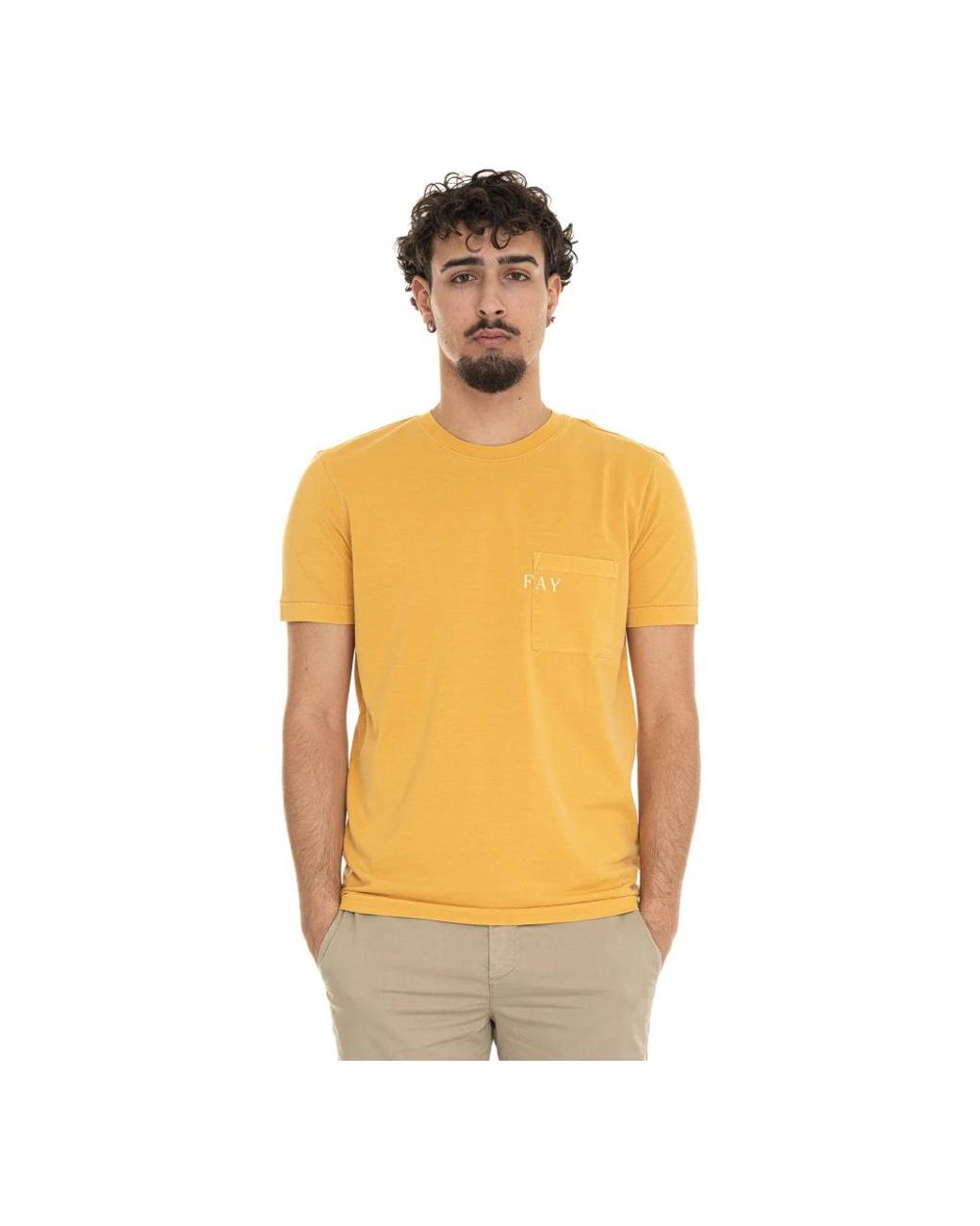 Fay Orange T-Shirts for men
