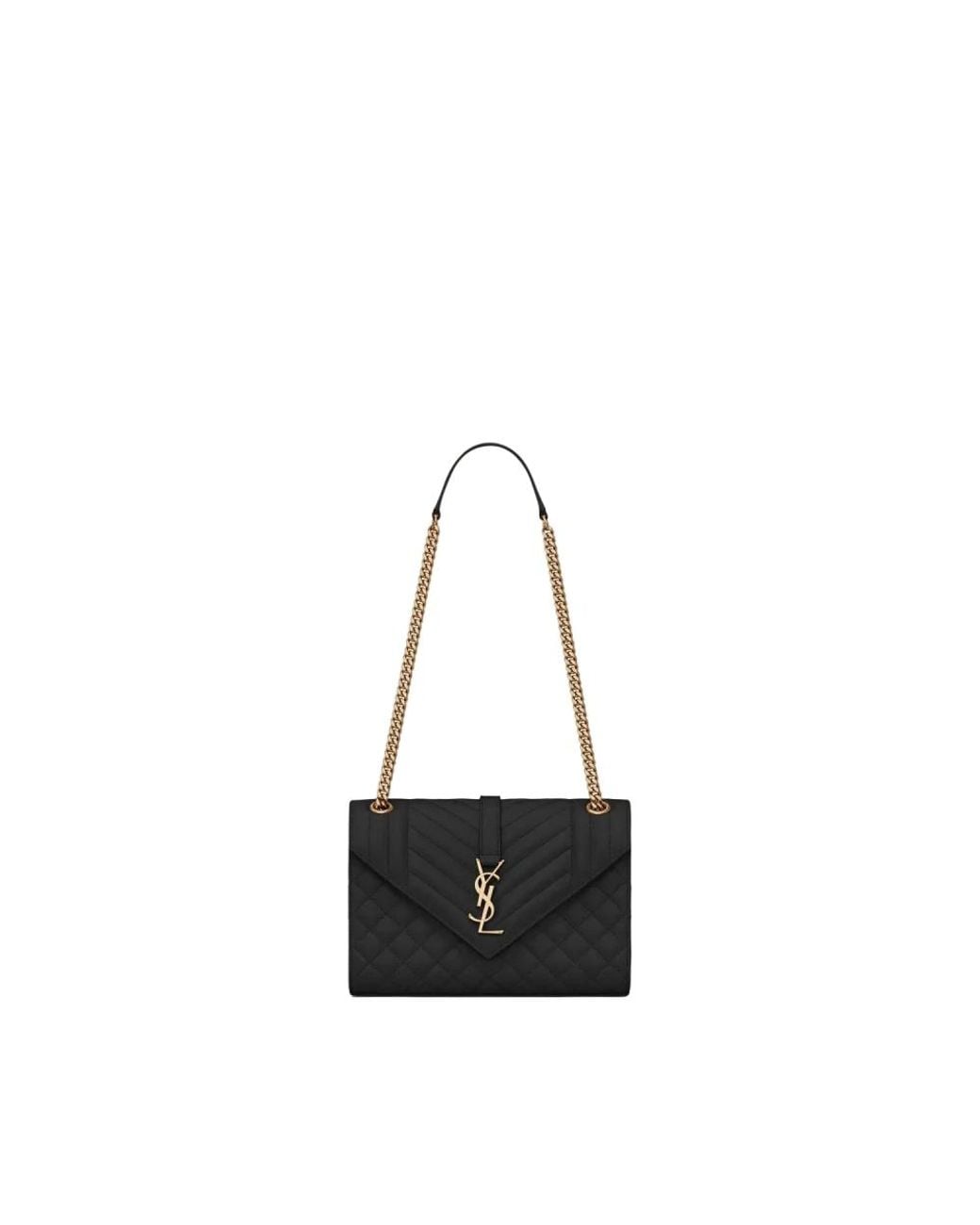Saint Laurent Envelope Medium in het Black