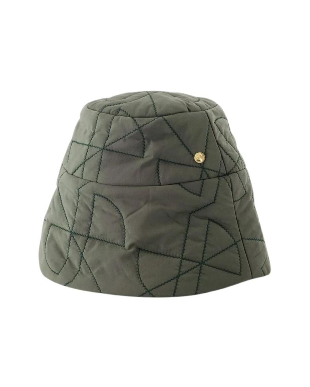Patou Accessoires ,Groen ,Polyester Groene Synthetische Bucket Hat in het Green