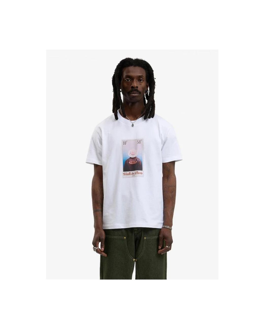 Walk In Paris White T-Shirts for men