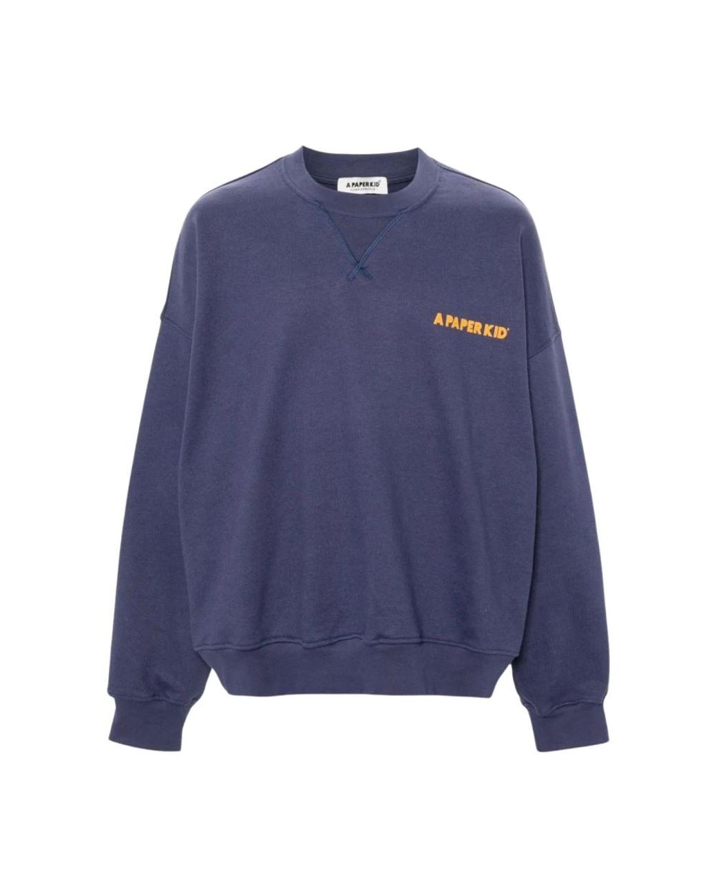 A PAPER KID Blue Sweatshirts for men