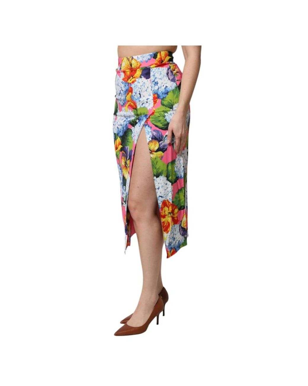 Dolce & Gabbana Red Midi Skirts