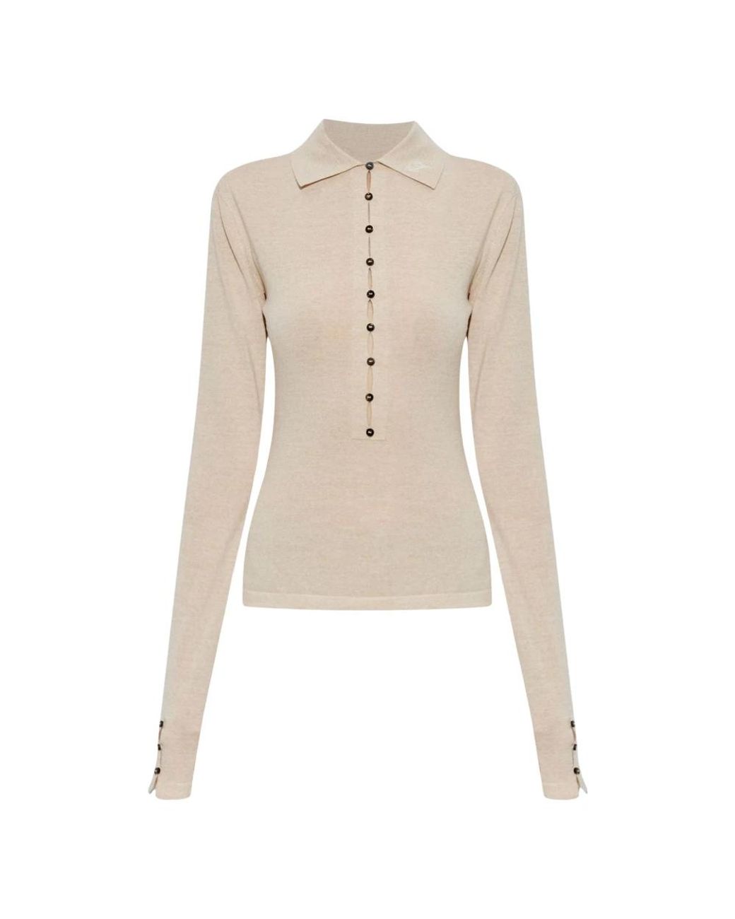 Jacquemus Natural Polo Shirts
