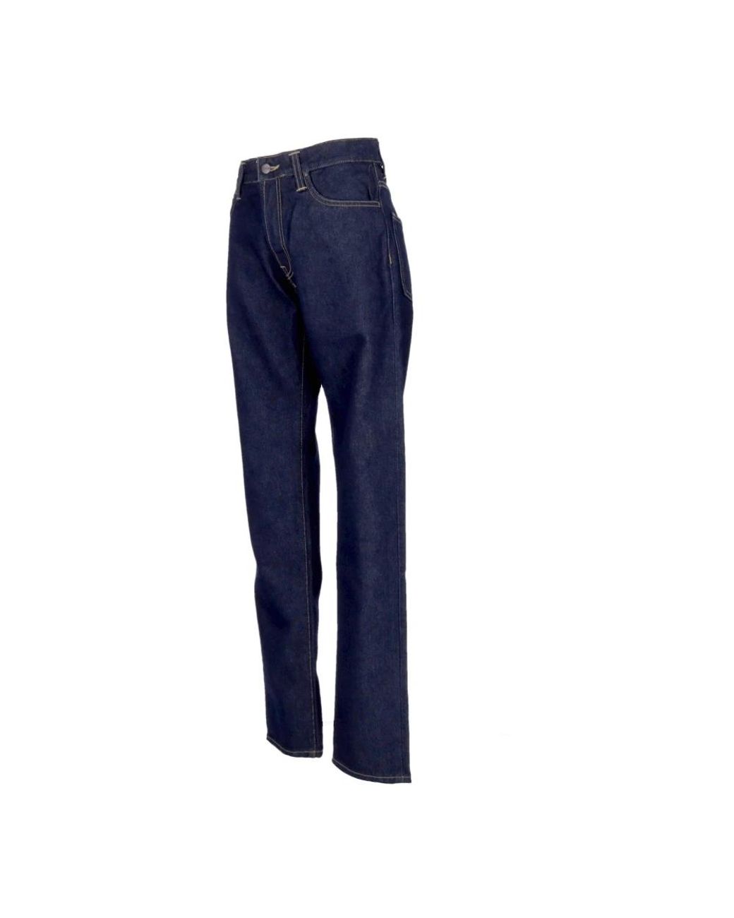 Carhartt Blue Straight Fit Jeans for men