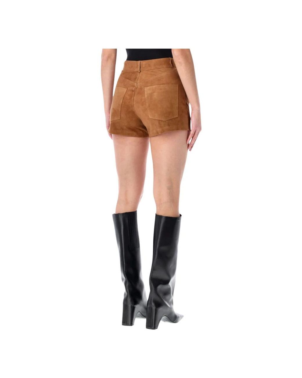 Haikure Brown Short Shorts