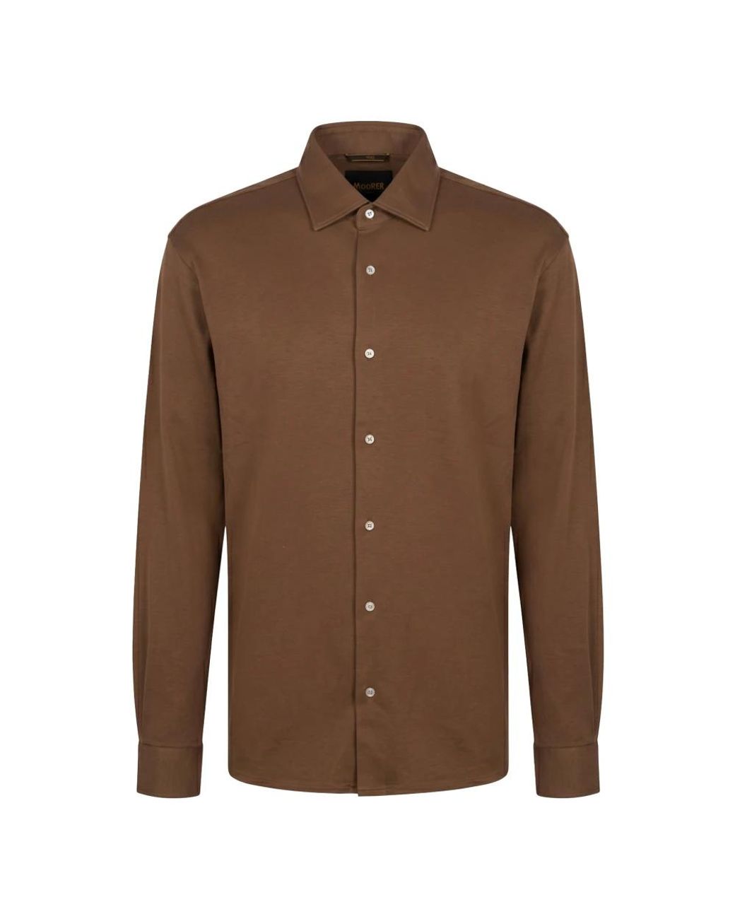 Moorer Brown Casual Shirts for men