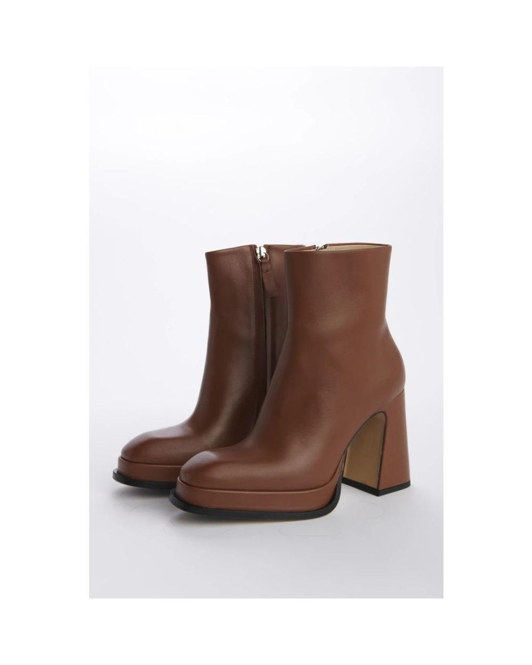 Souliers Martinez Brown Heeled Boots
