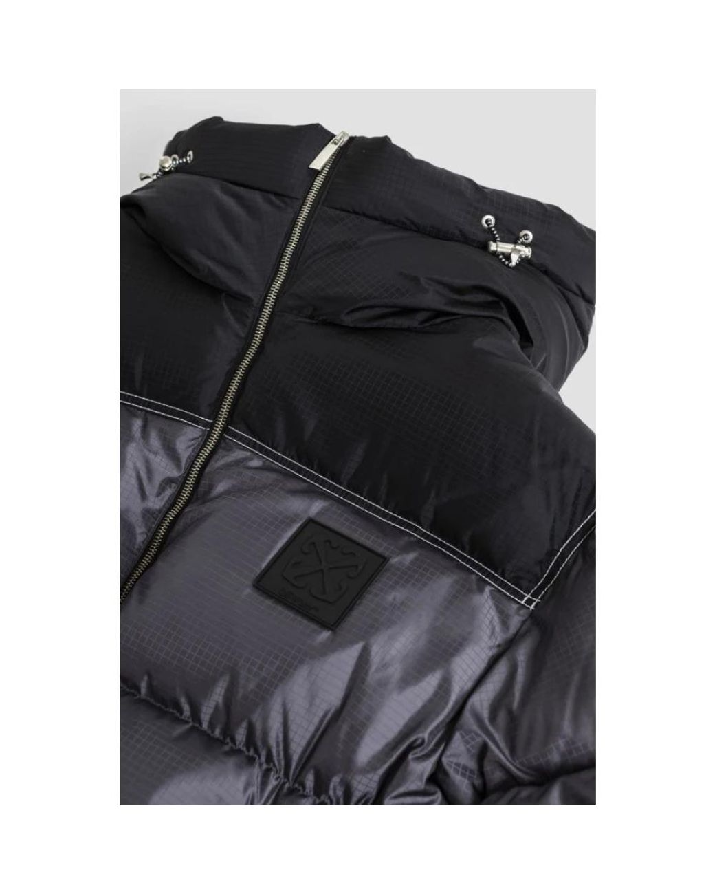 Off-White c/o Virgil Abloh Black Winter Jackets for men