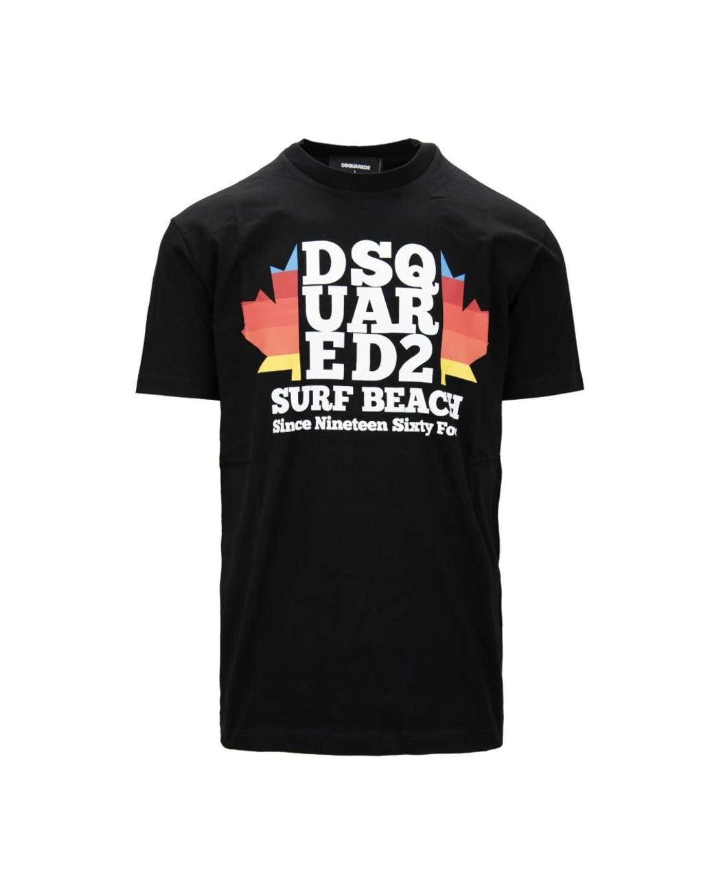 DSquared² Tops ,Zwart ,Katoen Slip-On T-Shirt in het Black voor heren