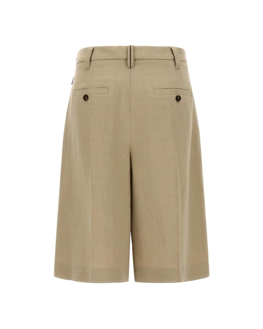 Brunello Cucinelli Natural Bermudas