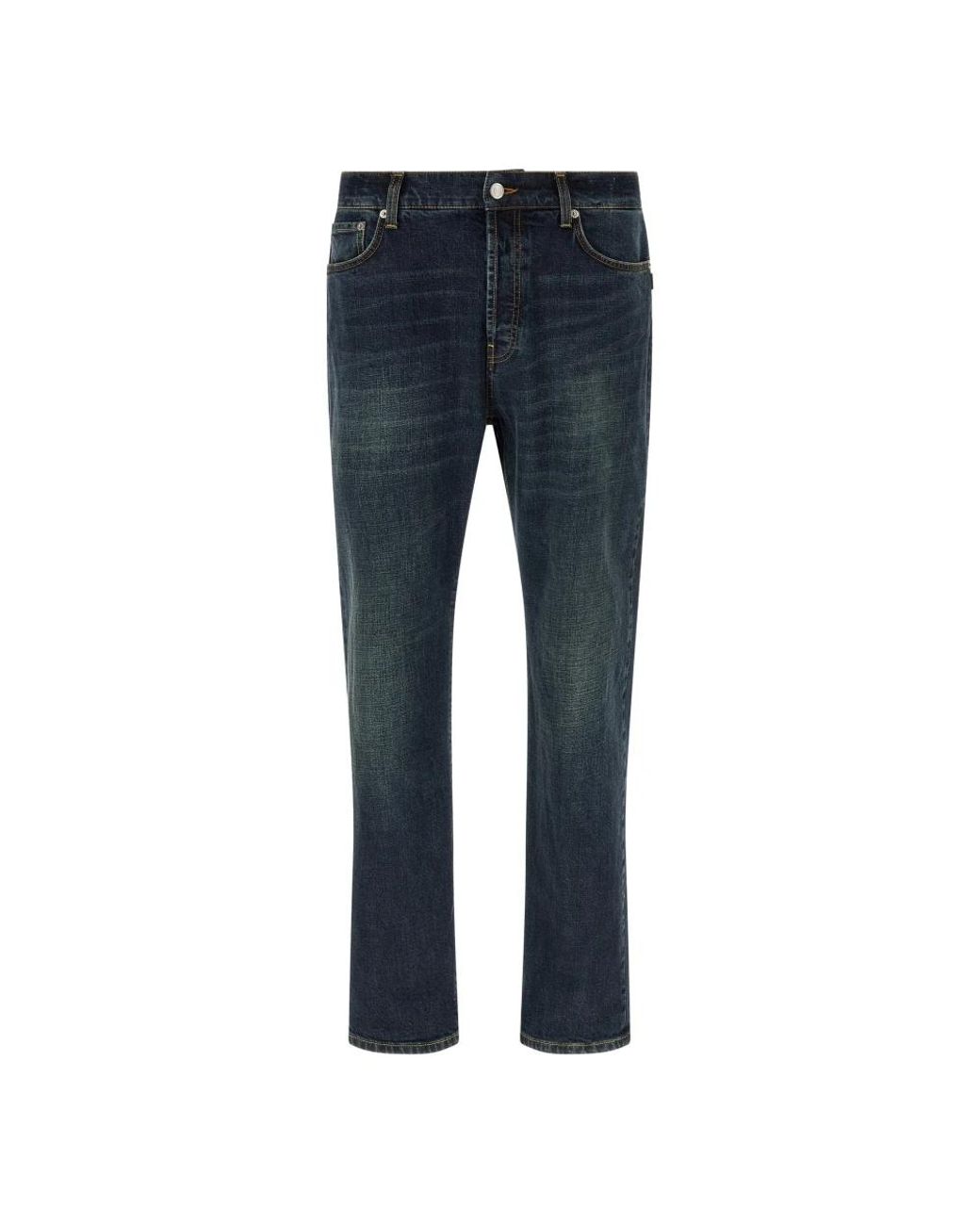 Department 5 Blue Straight Fit Jeans for men