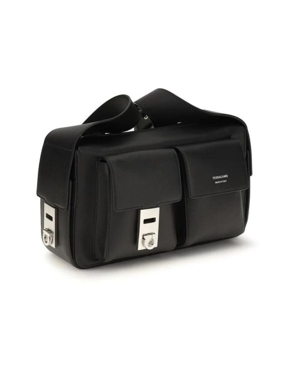 Ferragamo Black Cross Body Bags for men