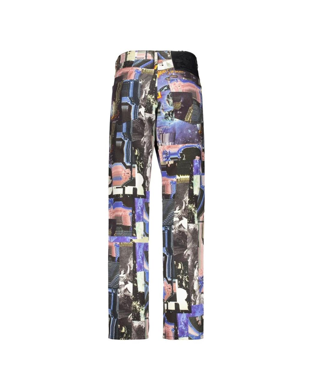 DIESEL Blue Straight Jeans for men