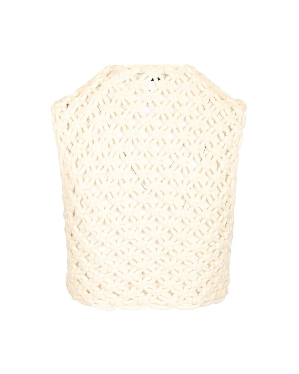 Alaïa Natural Sleeveless Tops