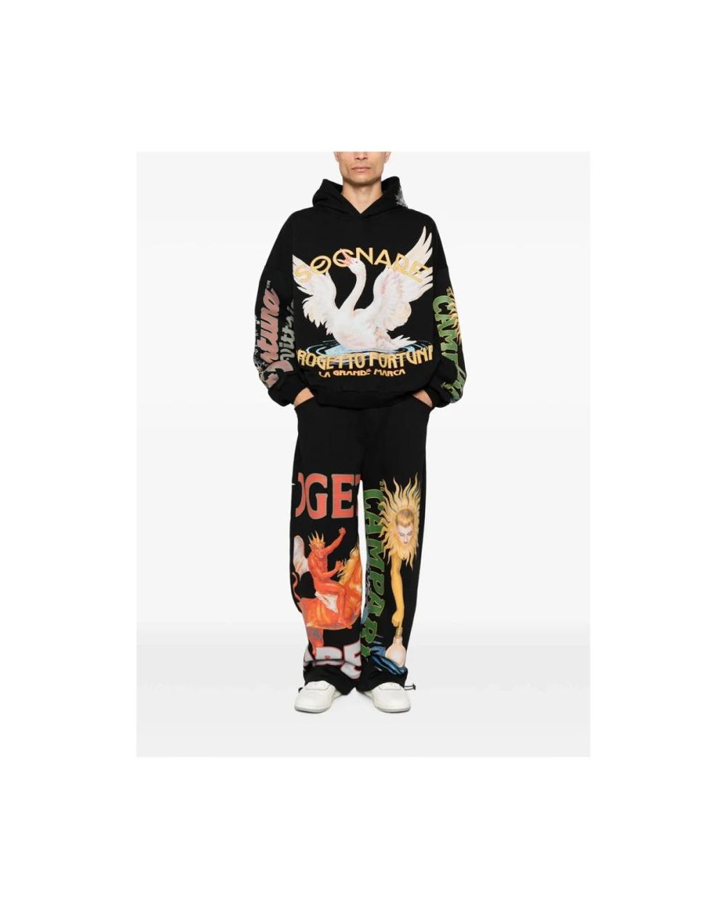 PDF Black Wide Trousers for men