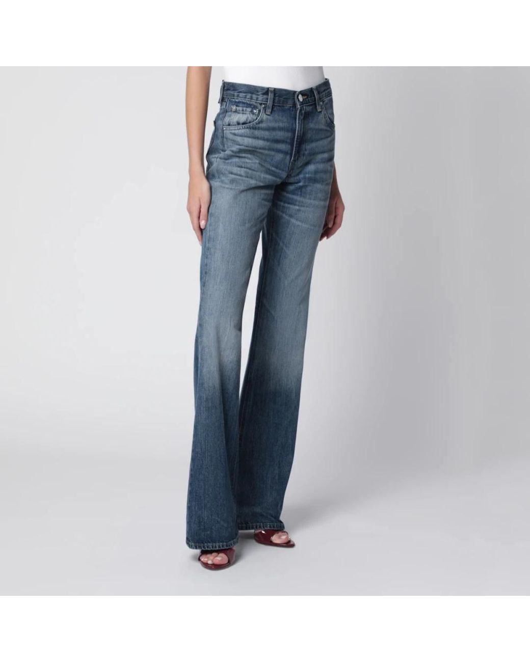 Haikure Blue Straight Fit Jeans