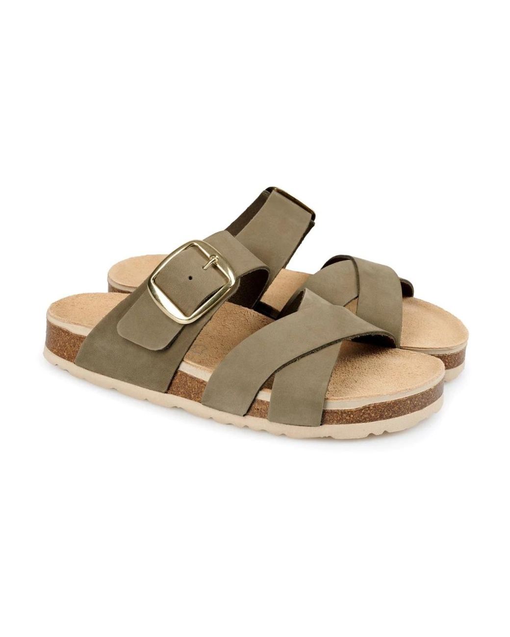 Flat Sandals, Mujer, Talla Rohde de color Metallic