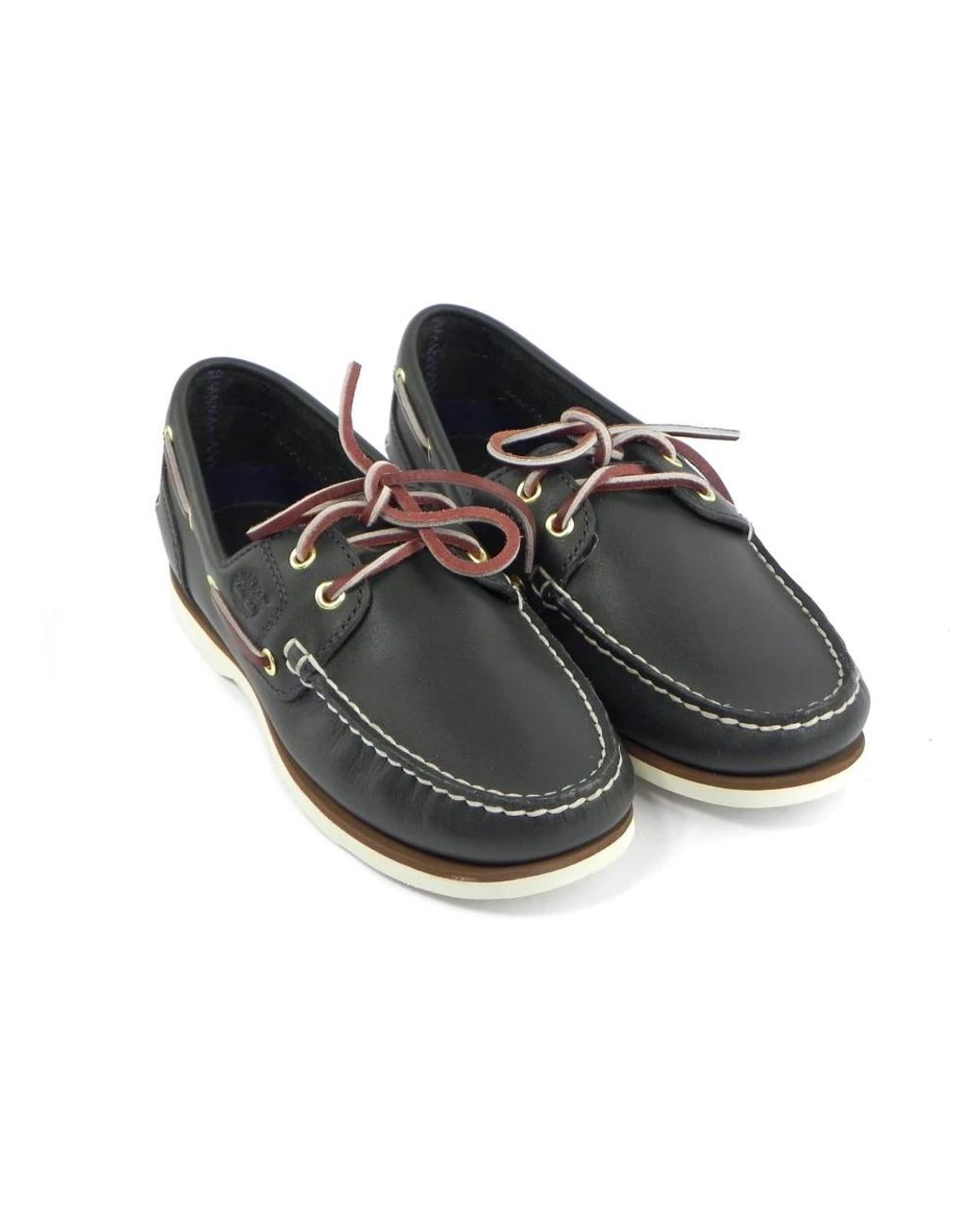 Timberland Black Boat Shoes for men