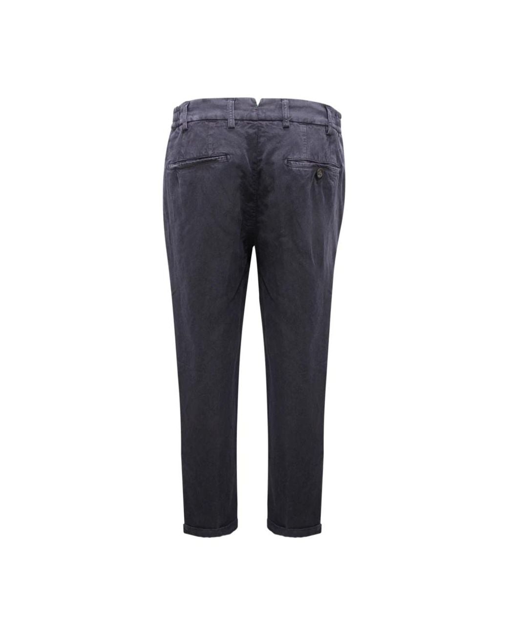 Berwich Blue Slim-Fit Trousers for men
