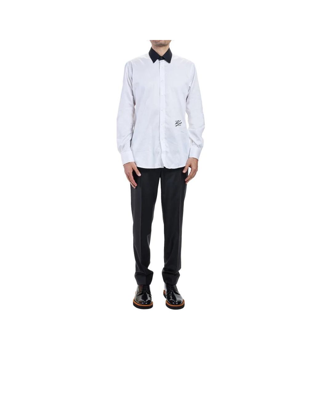 Karl Lagerfeld White Formal Shirts for men