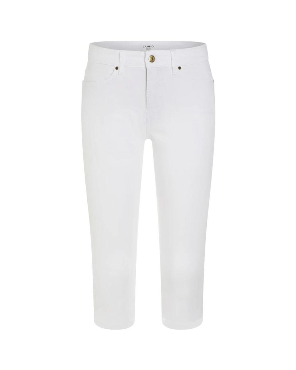 Cropped Jeans Cambio de color White