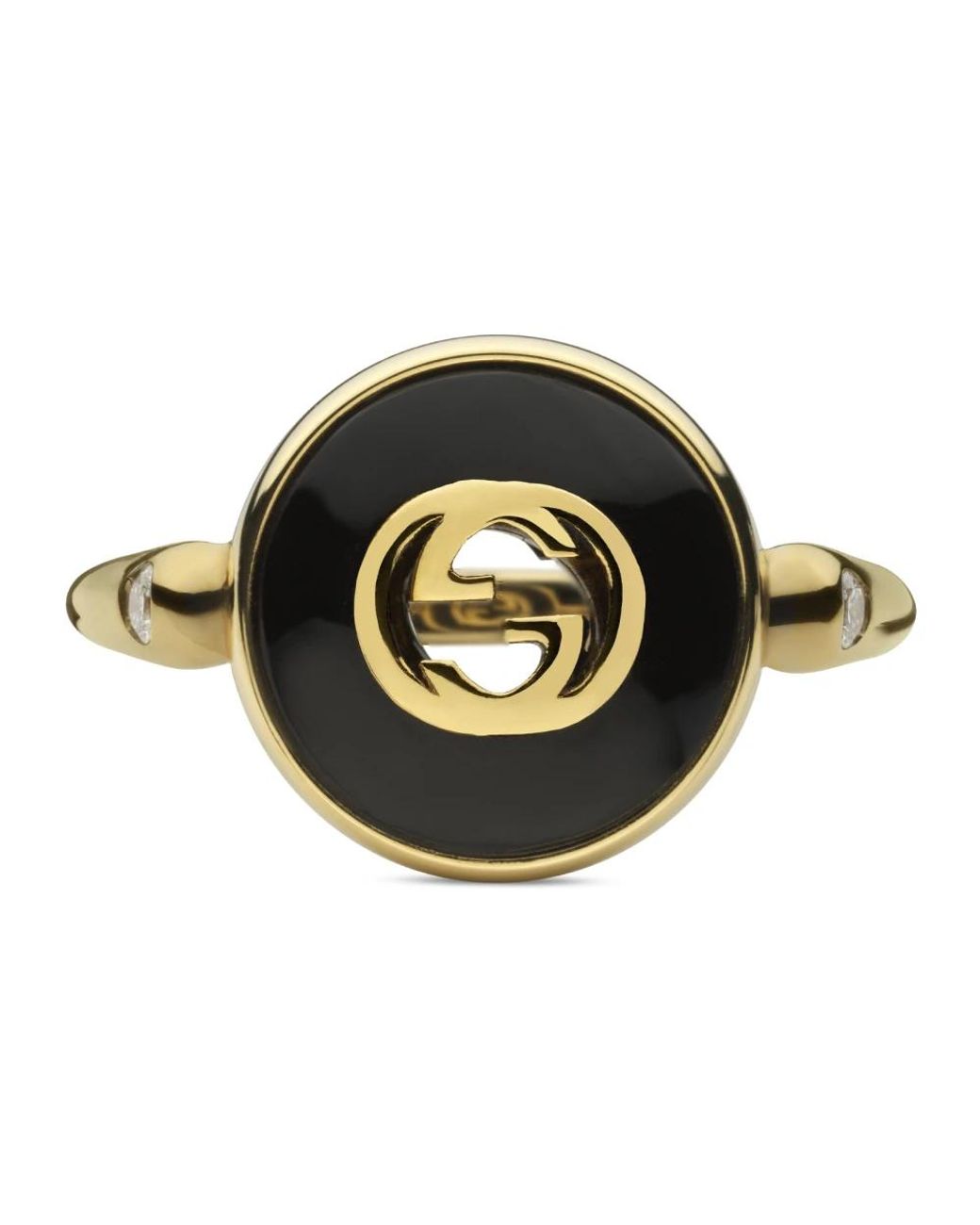 Gucci Interlocking Ring in het Black