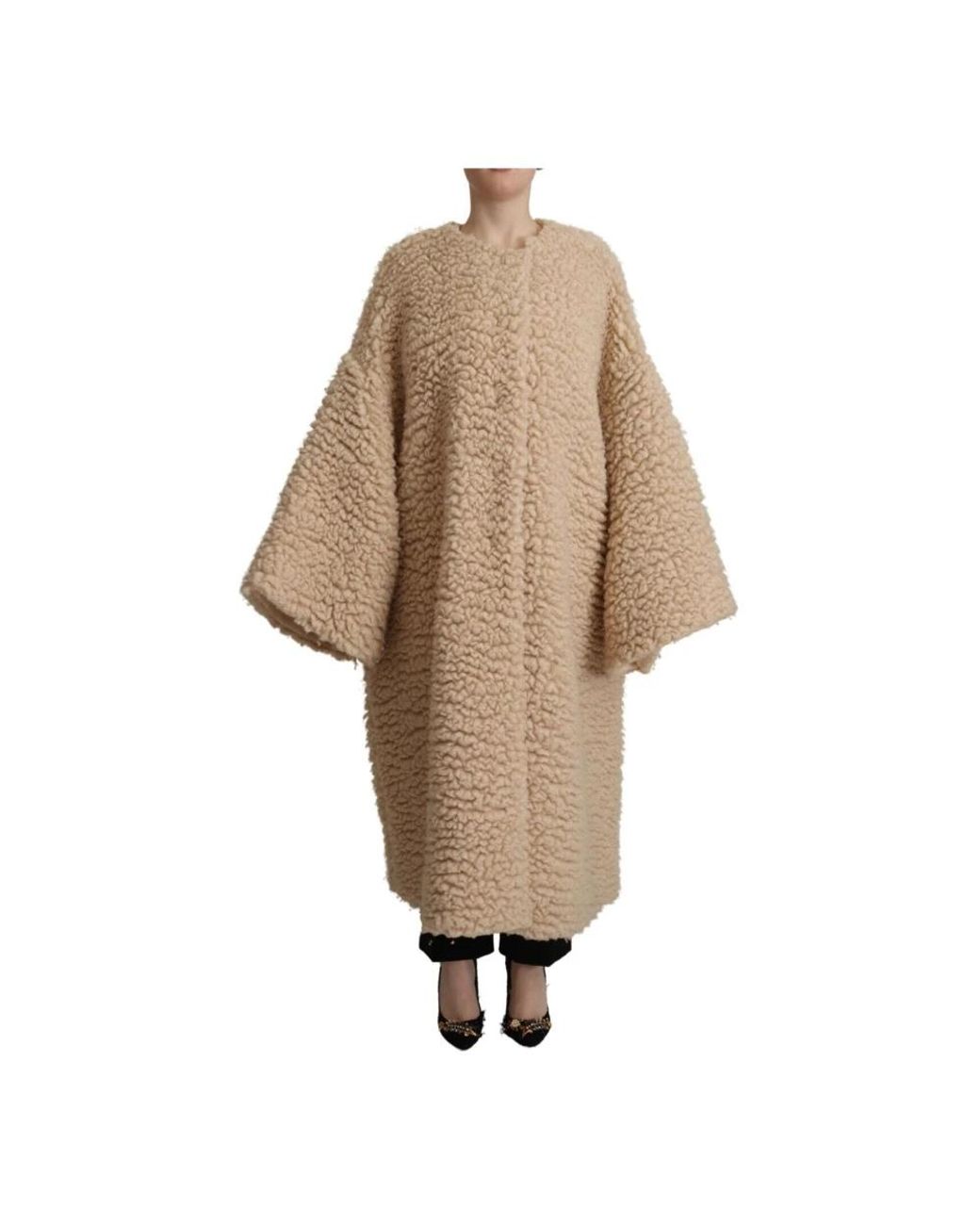 Dolce & Gabbana Natural Faux Fur & Shearling Jackets