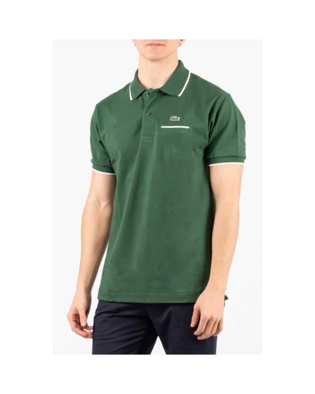 Lacoste Pocket Accent.12.12 Poloshirt in Green für Herren