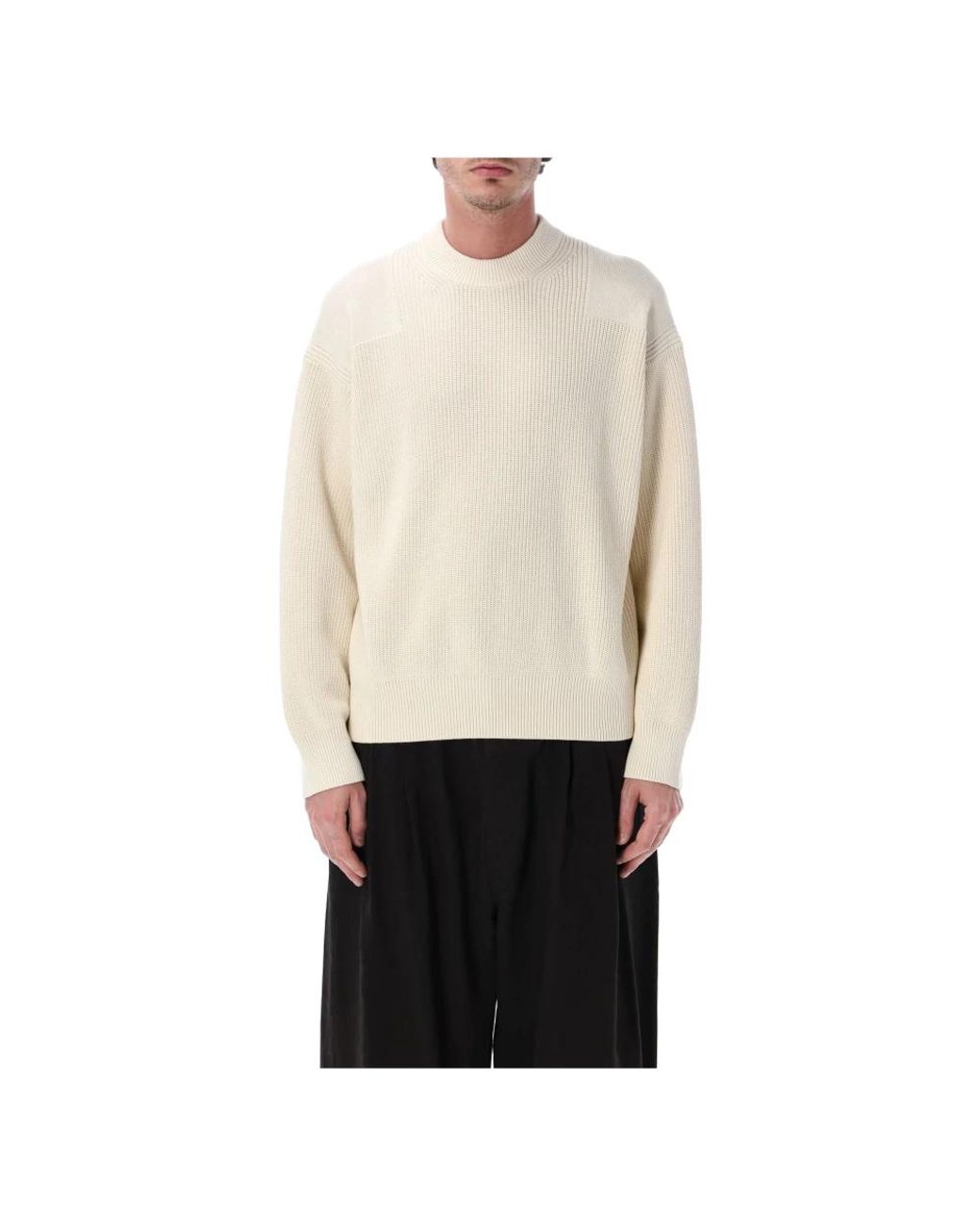 Studio Nicholson White Round-Neck Knitwear for men