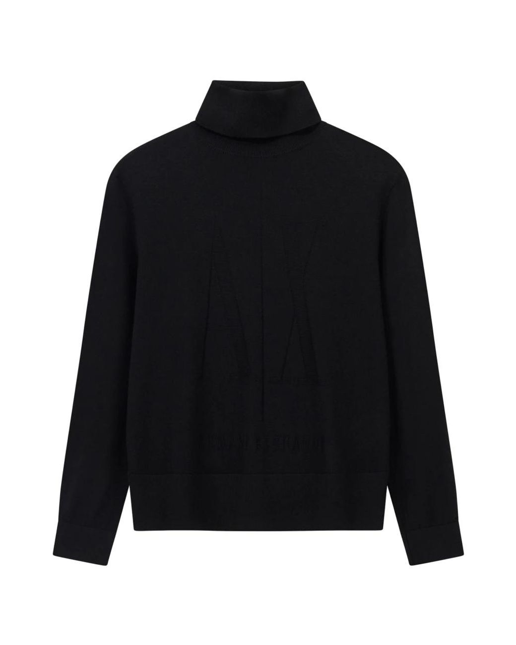 ARMANI EXCHANGE Black Turtlenecks for men