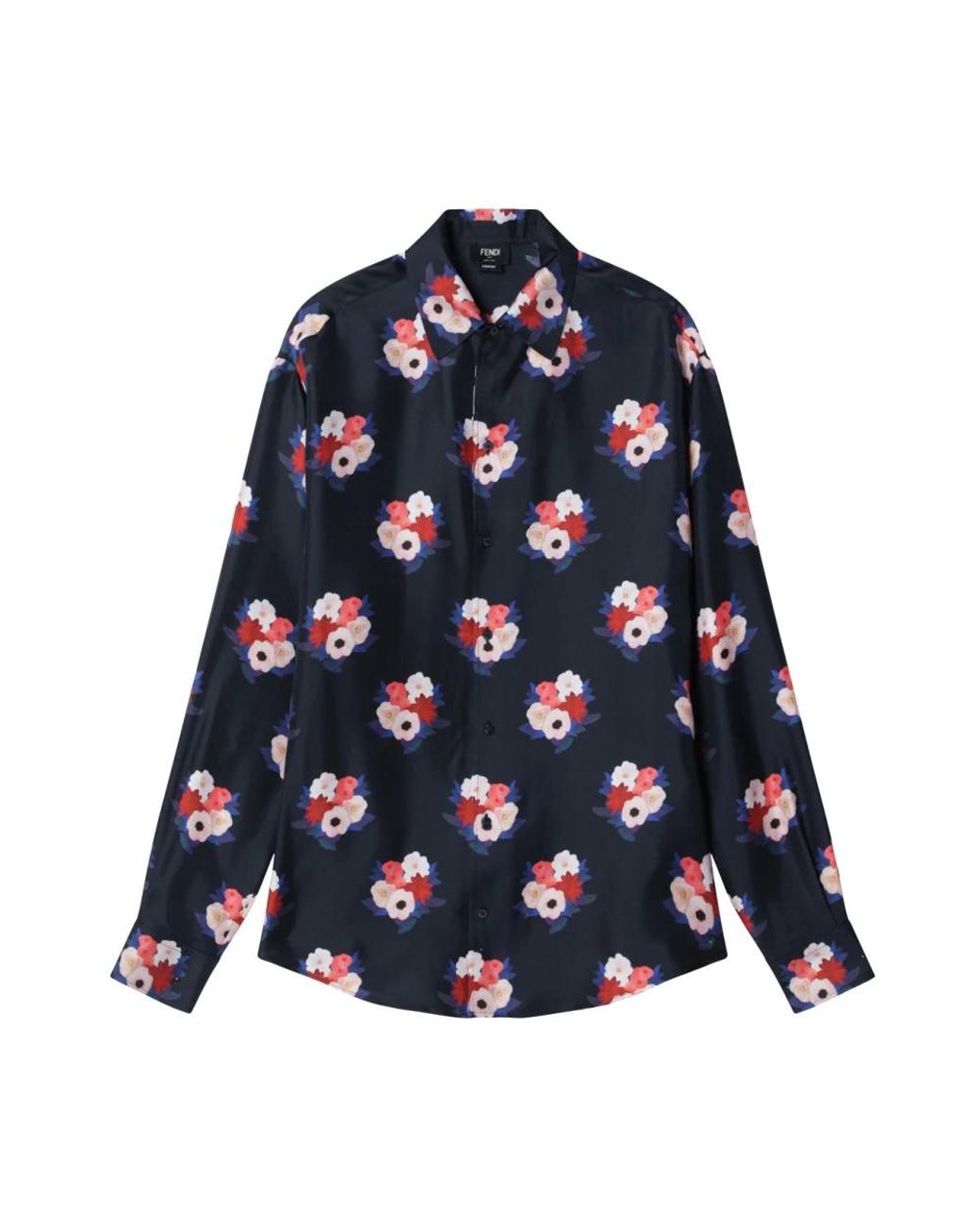 Fendi Blue Casual Shirts for men