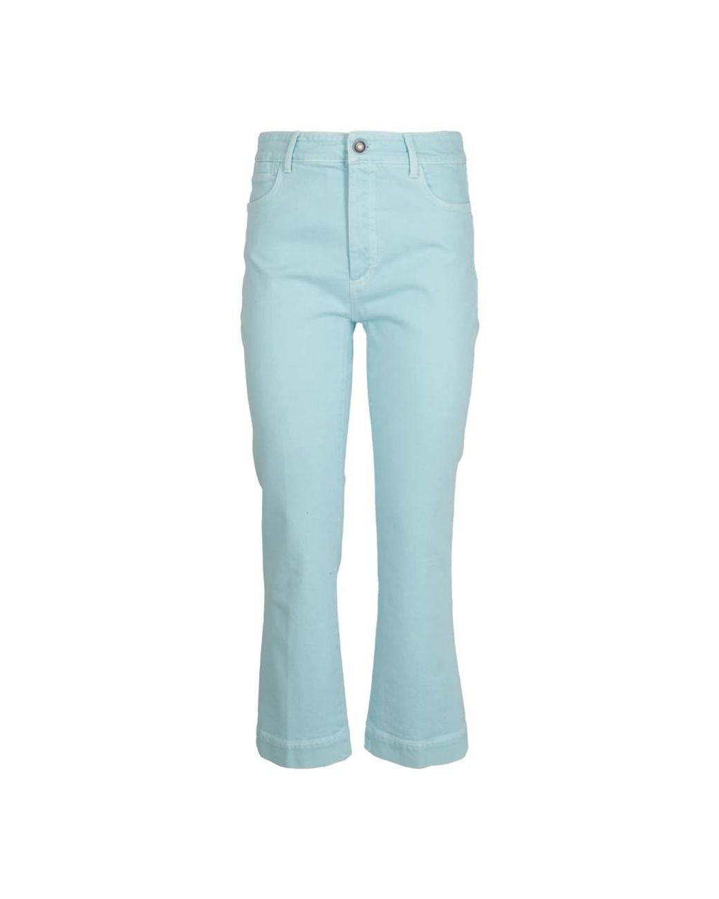 Sportmax Blue Cropped Jeans