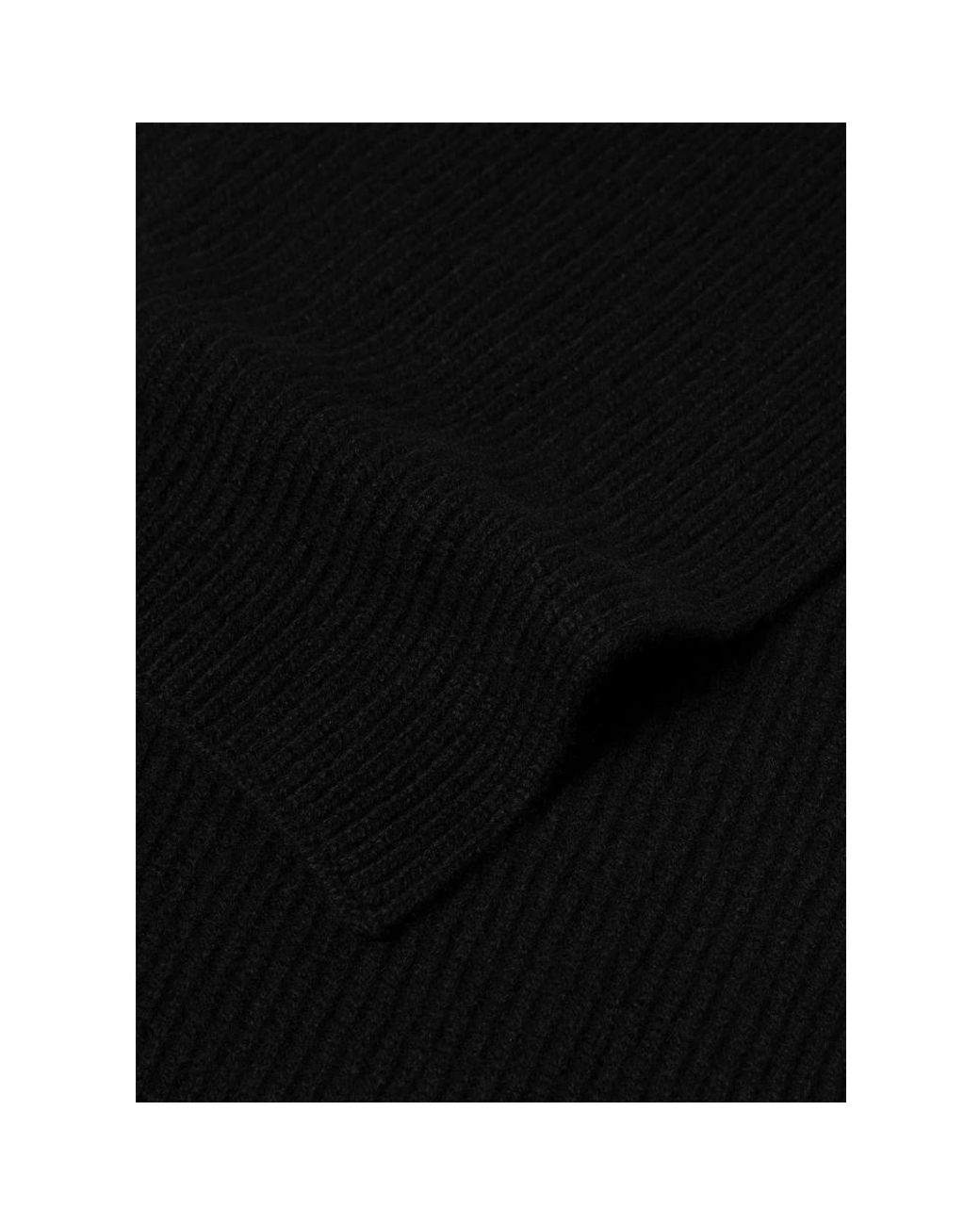 Sunspel Cashmere Rippenschal in Black für Herren