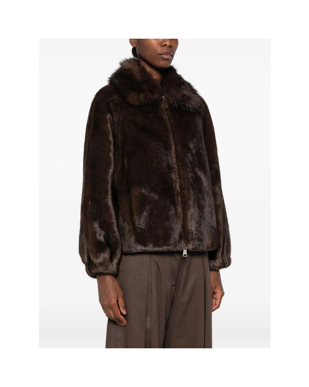 Betta Corradi Black Faux Fur & Shearling Jackets