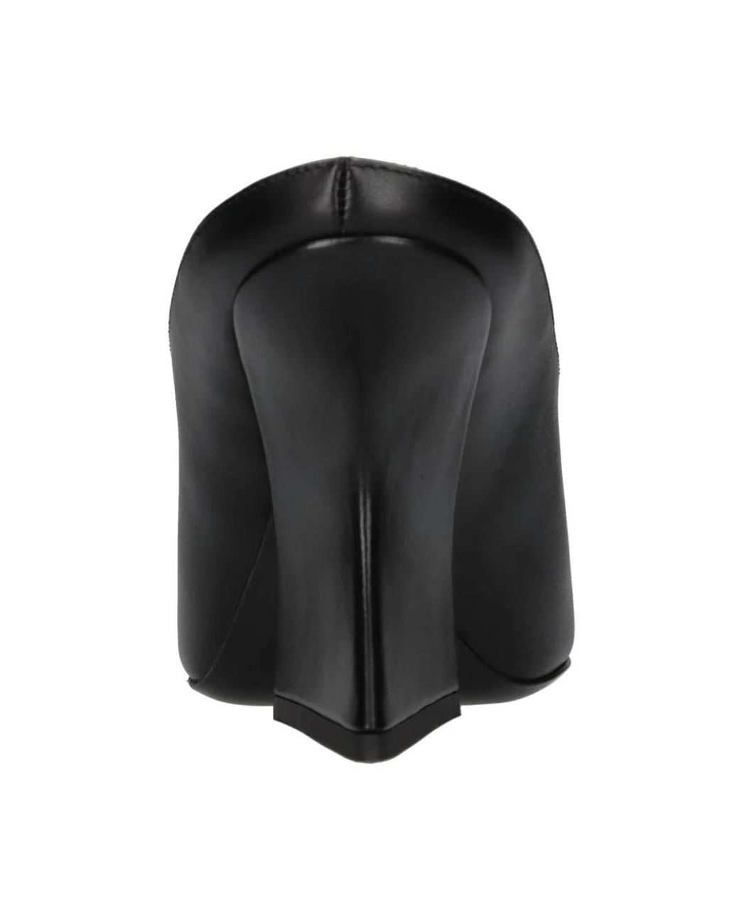 Mugler Black Heeled Mules