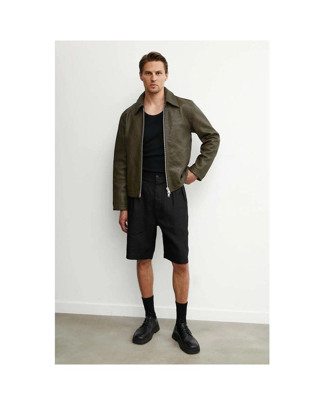 Long Shorts sunflower de hombre de color Black