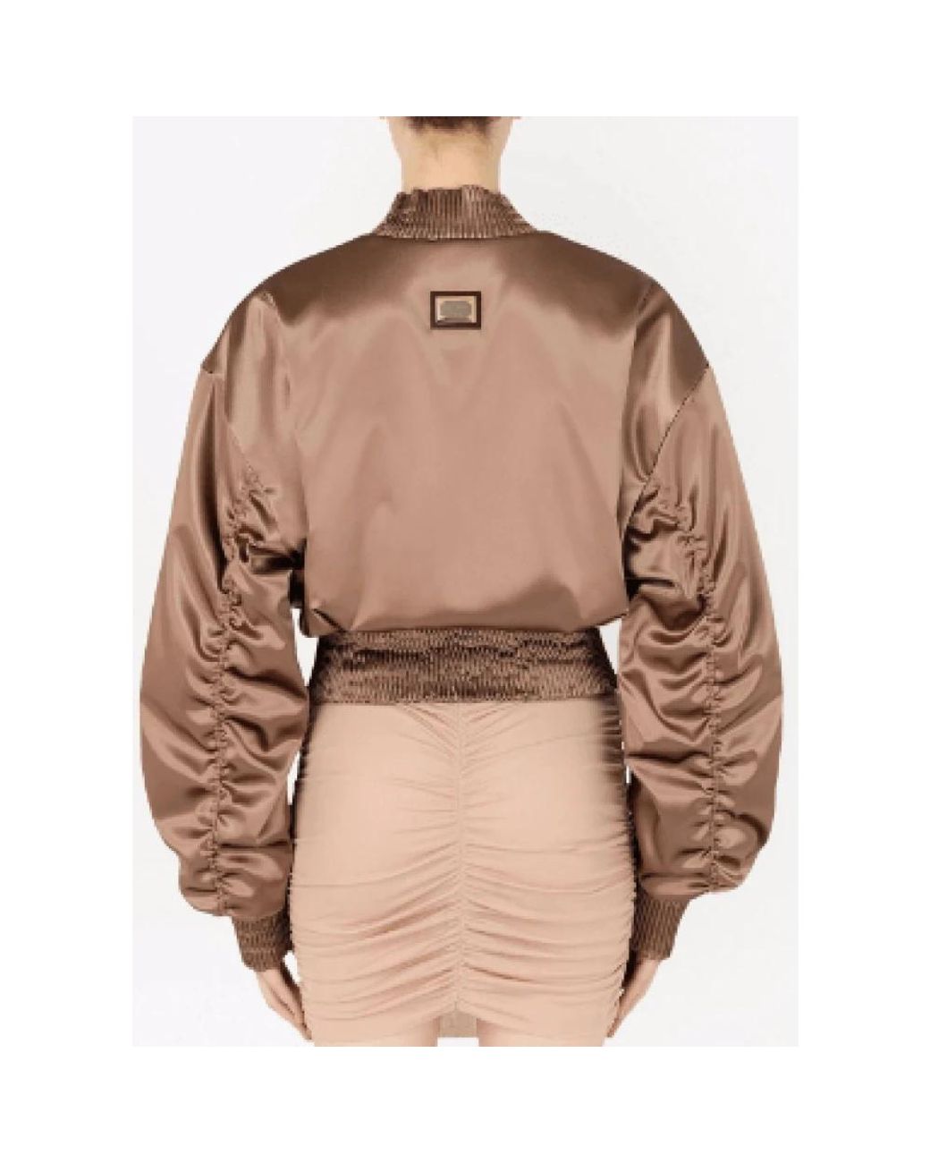 Dolce & Gabbana Brown Bomber Jackets