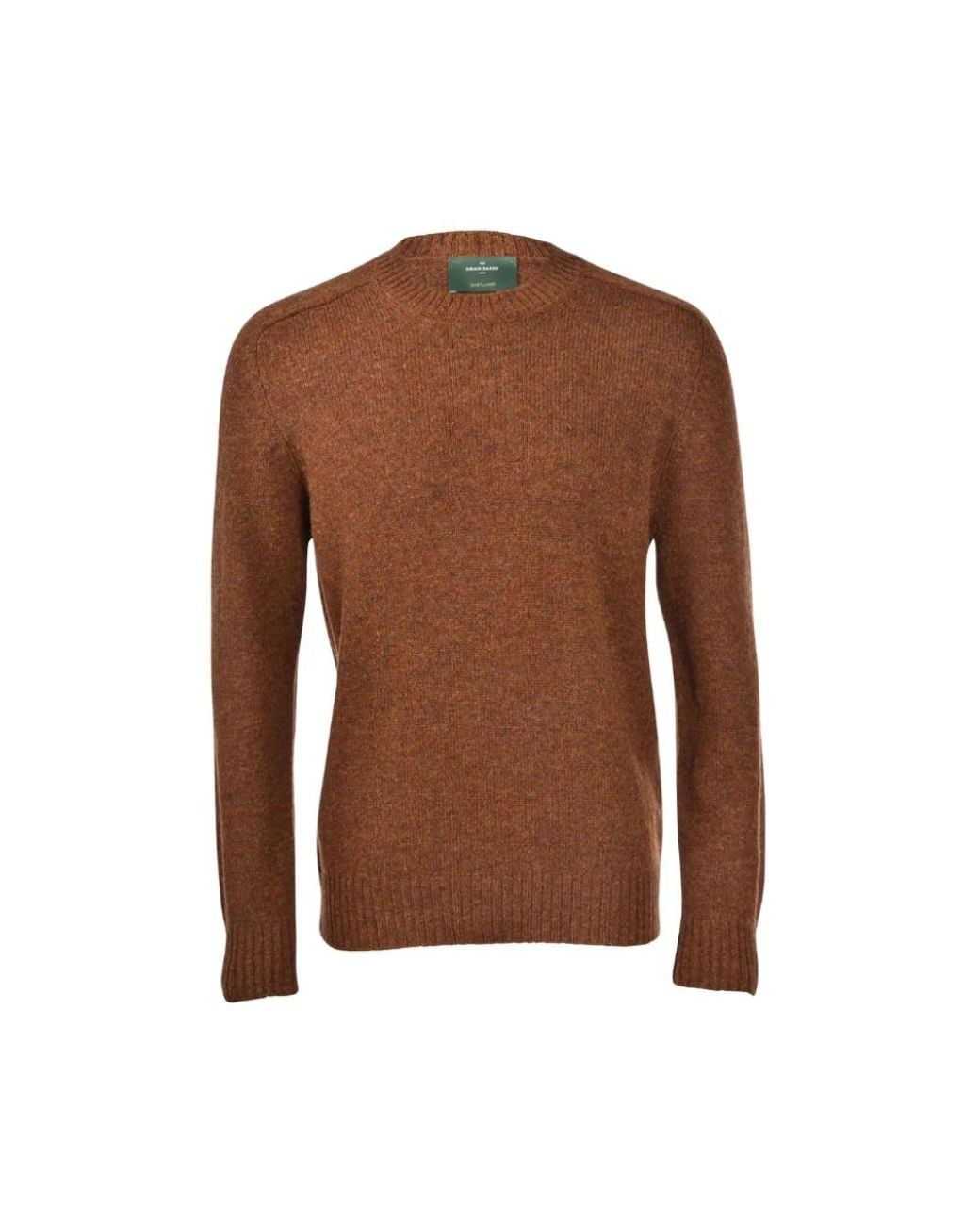 Gran Sasso Brown Round-Neck Knitwear for men