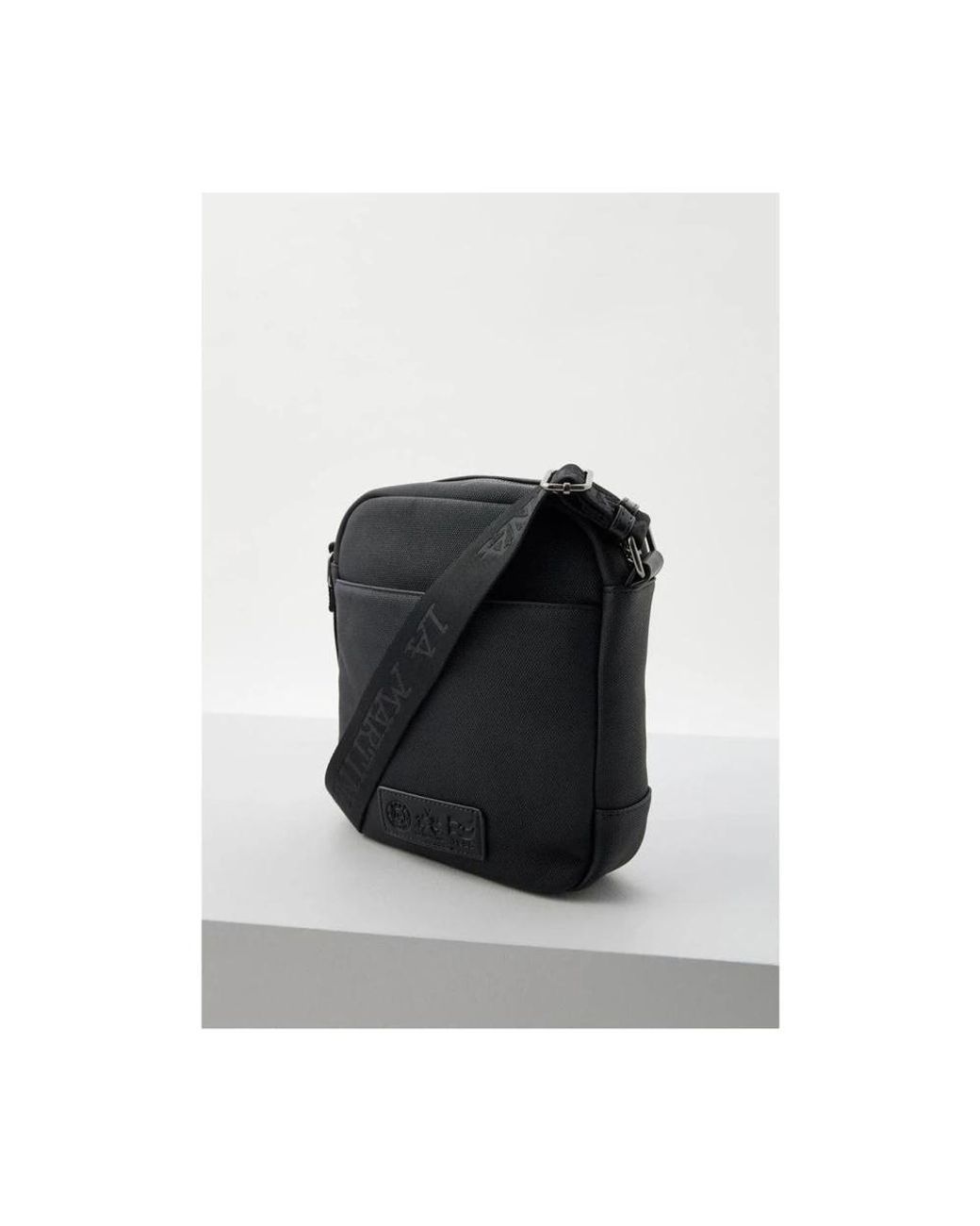 La Martina Black Cross Body Messenger for men